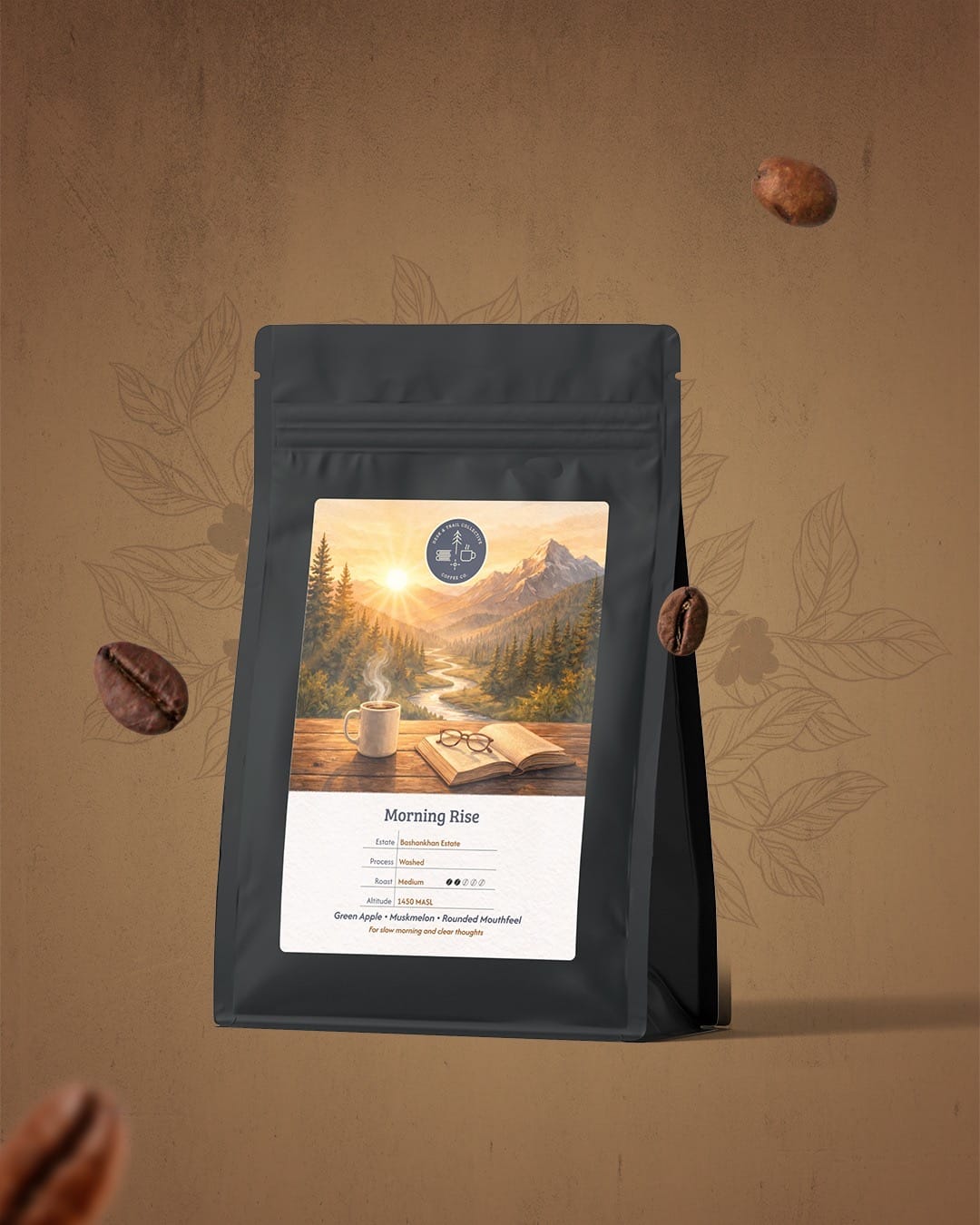 Morning Rise medium roast coffee from Basankhan Estate by Desk & Trail
